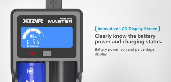 XTAR VC2 Plus Charger - WholesaleVapor.com